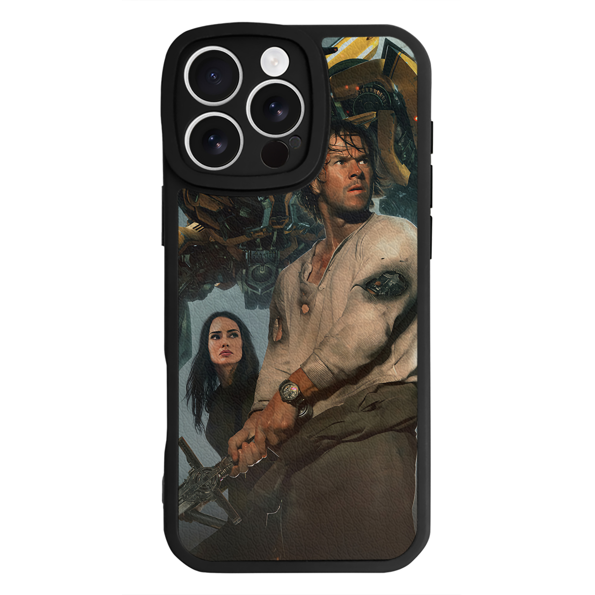 （画像用） Transformers トランスフォーマー 【iPhone 16シリーズ対応】シリコンスマホケース（レザー調） 材質：シリコン